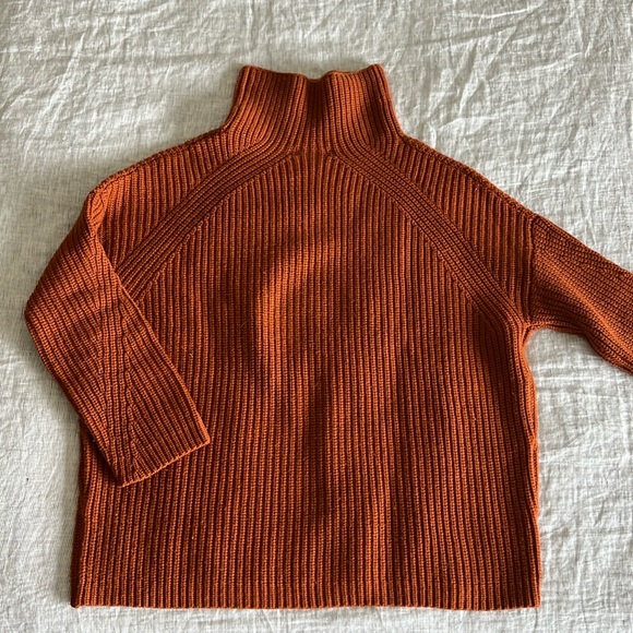 Oversized rust orange roll neck - Picture 1 of 2